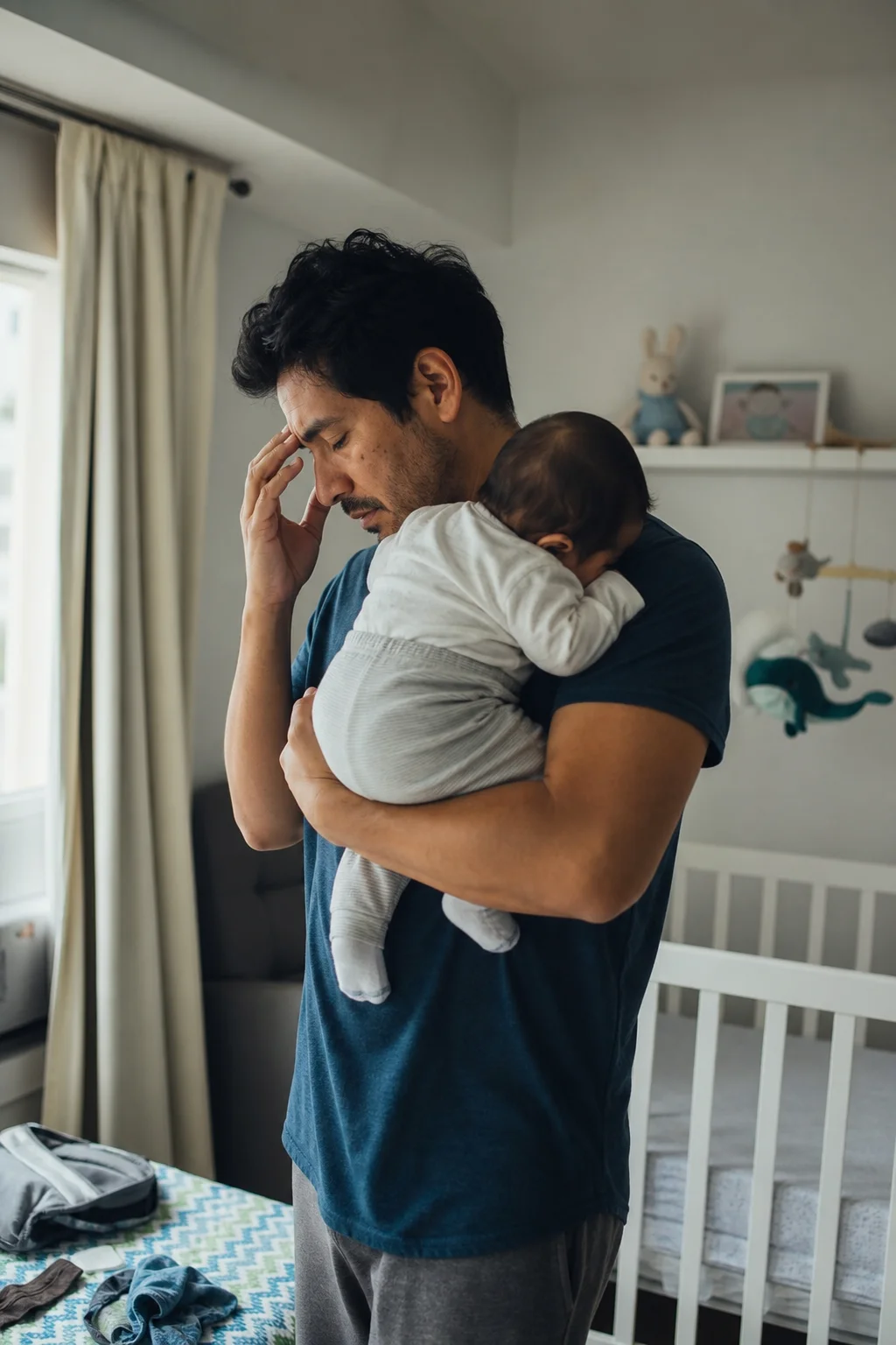 Depresión postparto en papás: sí existe
